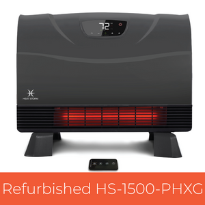 Heat Storm refurbished Infrared indoor space heater. 1500 watt PHoenix space heater. Grey.