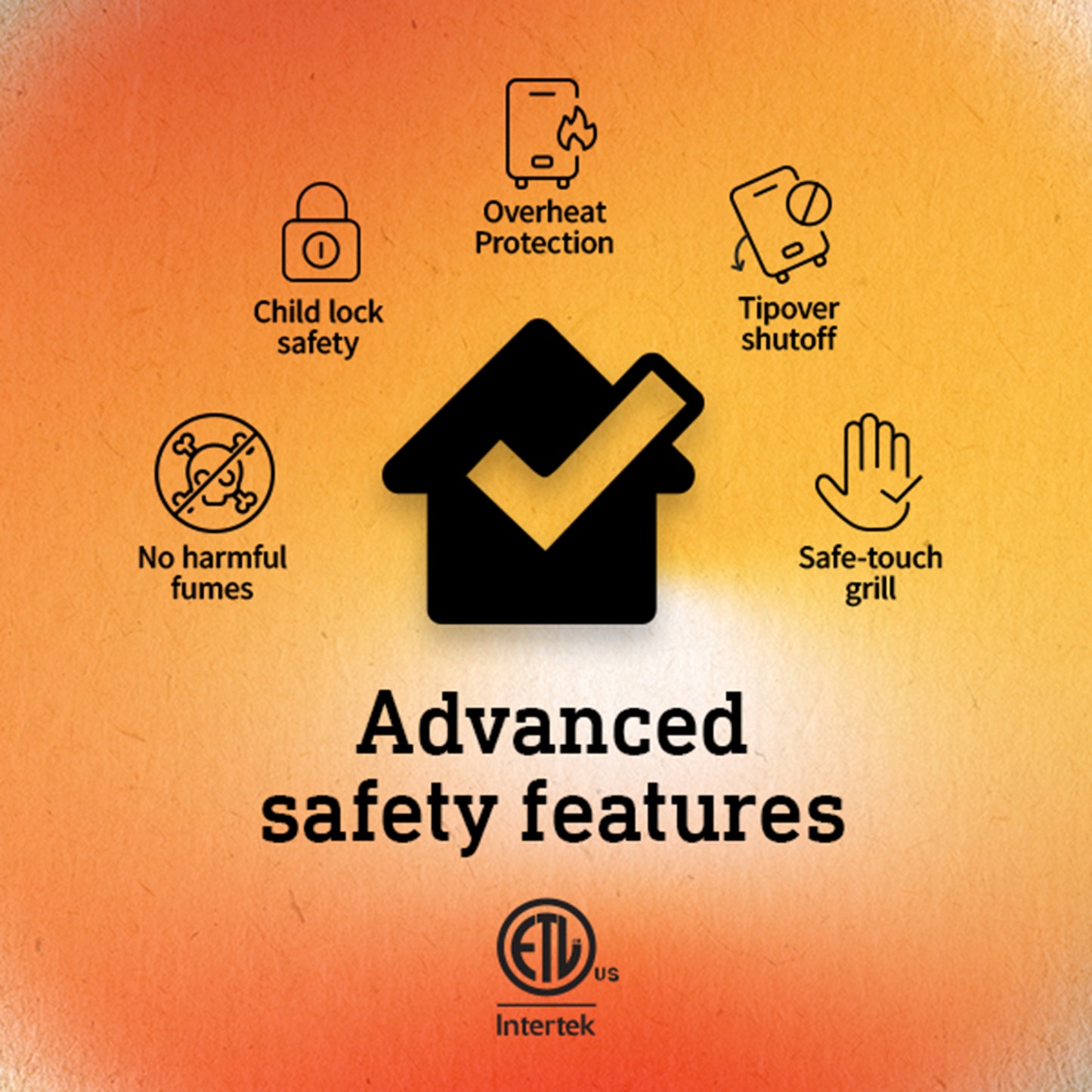 Ceramic Wall Heater with Wi-Fi 1500 Watt