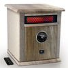 Deluxe cabinet heater with remote- grey