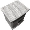 cabinet heater grey top view