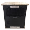 Back view of cabinet heater- grey