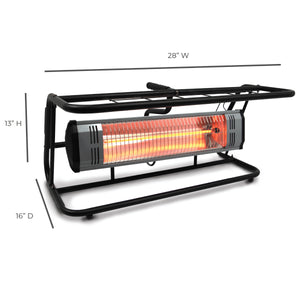 1500 Watt infrared space heater for tradesmen, outdoor, or patio.