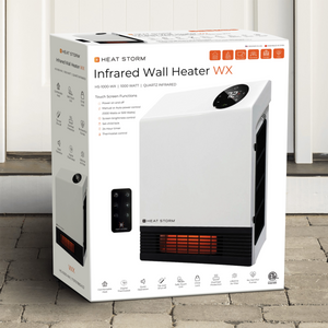 1000 Watt ~ Infrared Space Heater ~ Floor to Wall Mounted ~ Model HS-1000-WA