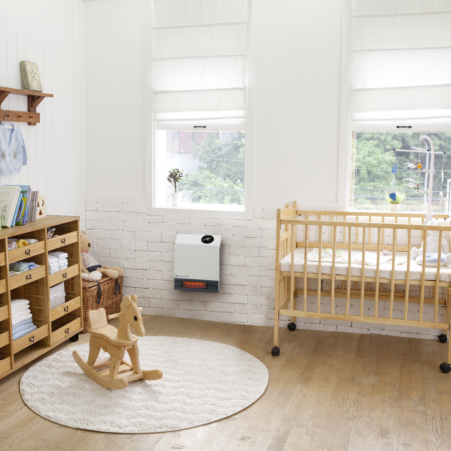 WX-Wi-FI mounted on nursery wall.